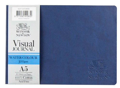 Softcover A5L watercolor journal with 300gsm acid-free cotton paper, ideal for vibrant watercolor painting and sketching.
