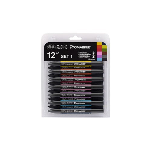 Winsor & Newton ProMarkers Sets - 12+1 Set One