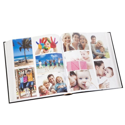 Elegant Spring Leaves photo album for 500 4x6 photos, featuring a durable book-bound spine and acid-free pages.