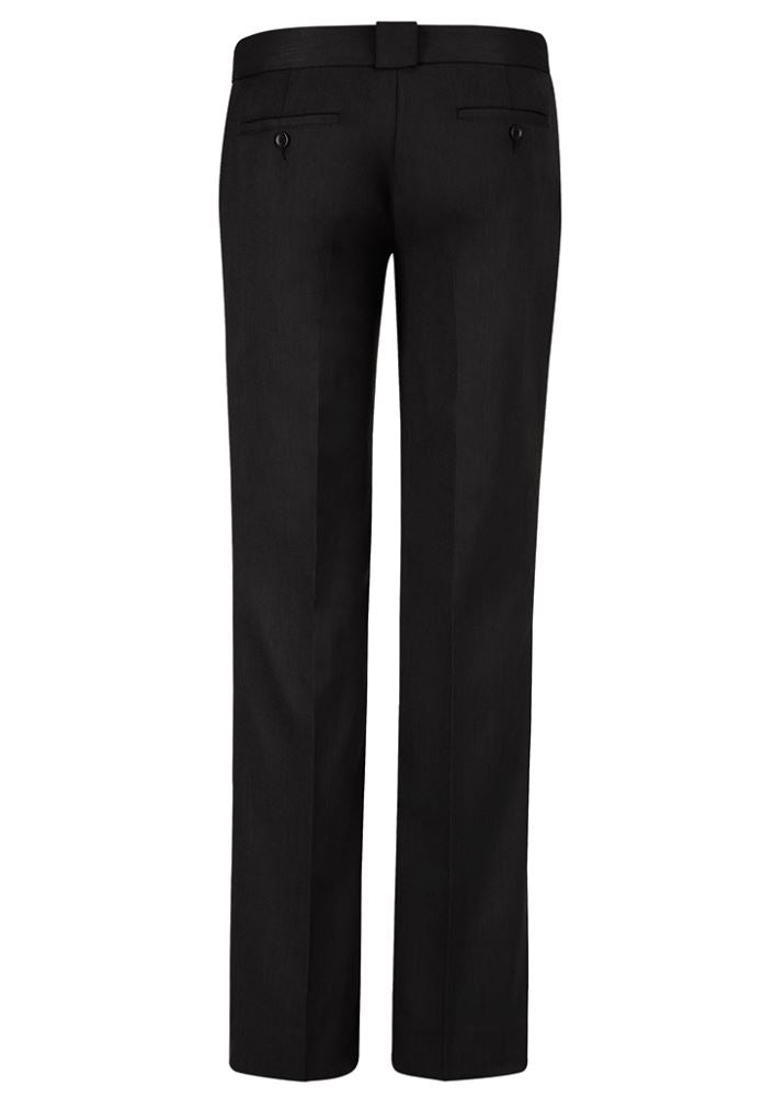 Ladies black hipster fit pants from Biz Collection, crafted for style and comfort with a breathable fabric blend.