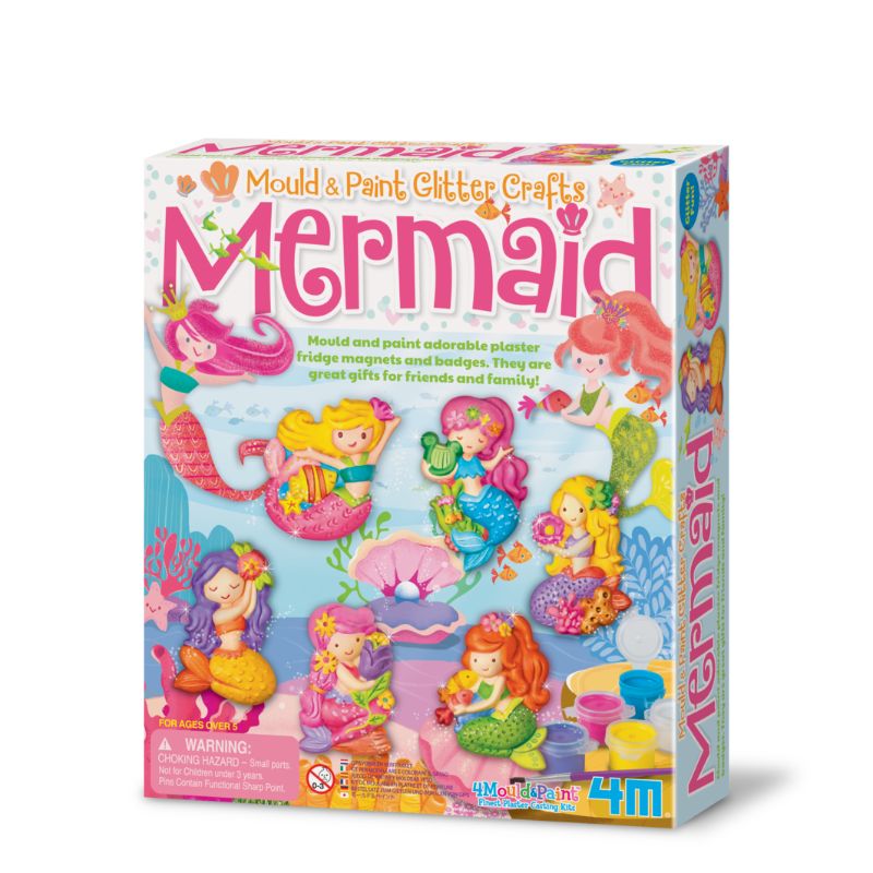 Mould & Paint - Glitter Mermaids - 4M