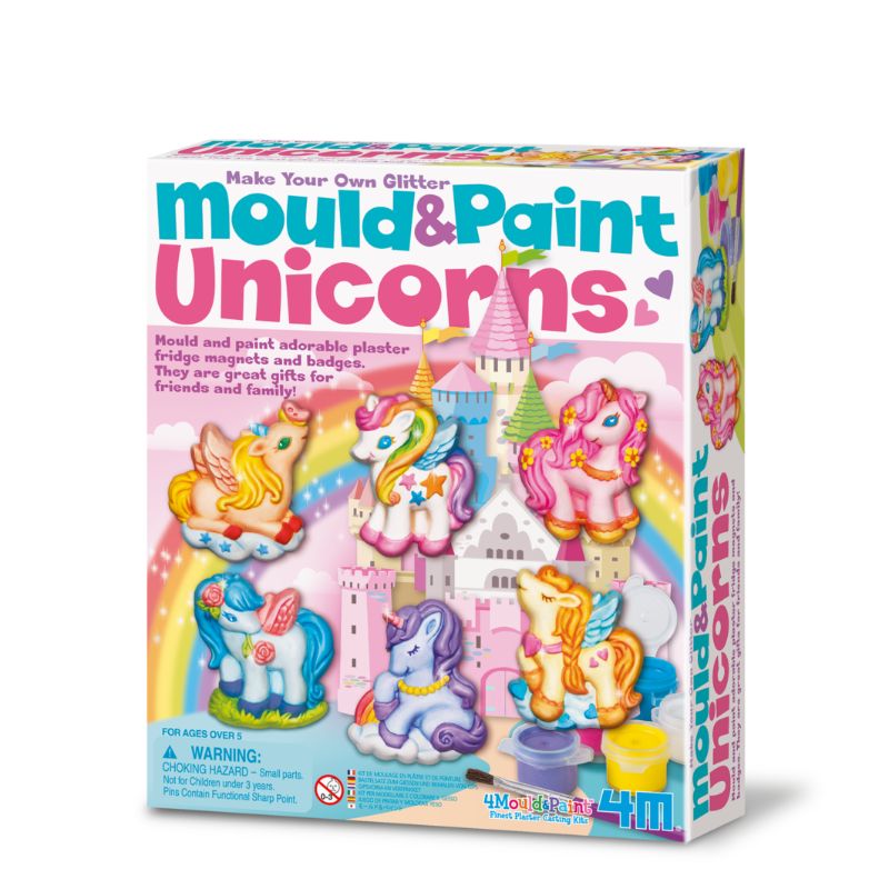 Make Your Own Glitter Mould & Paint - Unicorns - 4M