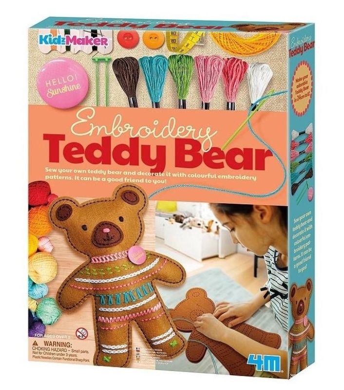 Embroidery Teddy Bear Kit - 4M