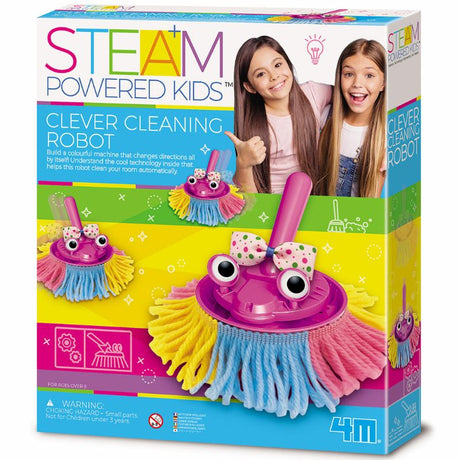 Steam Clever Cleaning Robot by 4M, powerful steam cleaner for safe, efficient home sanitation and pet-friendly cleaning.