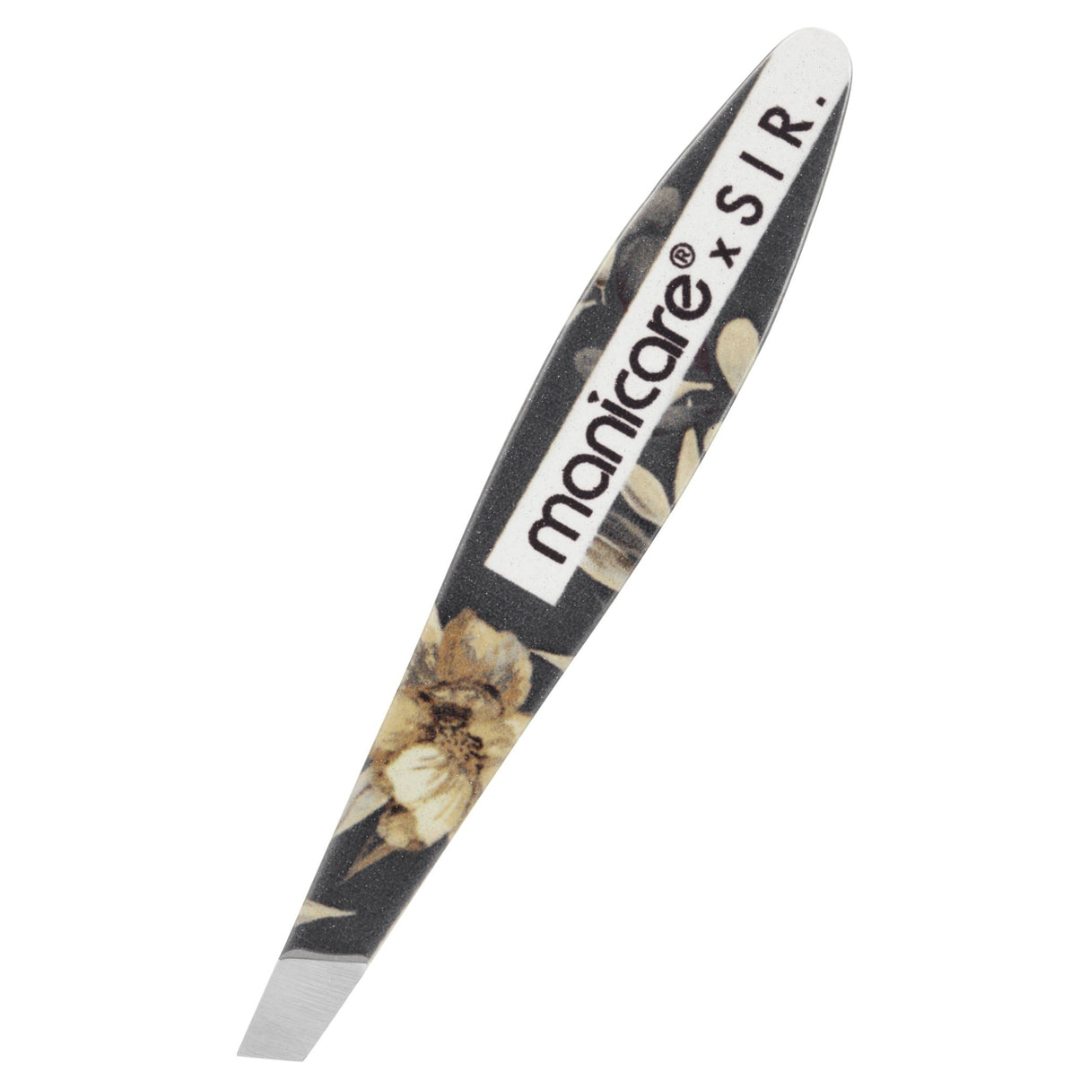 Manicare Mini Tweezer in assorted colours, featuring ultra-fine tips for precision grooming and a convenient storage tube.