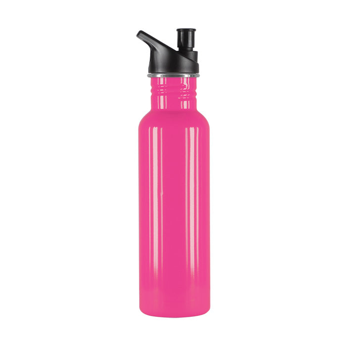 Vibrant pink Nomad Eco Safe Drink Bottle, 750ml stainless steel, eco-friendly, stylish, and perfect for sustainable hydration.
