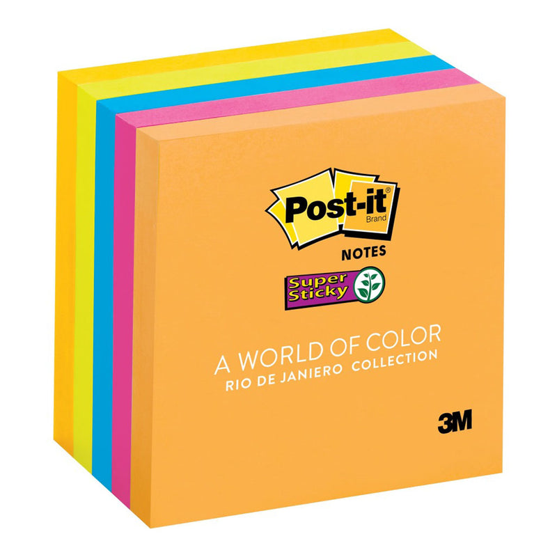 Post-it Super Sticky Notes 654-5SSUC 76x76mm Rio, Pack of 5