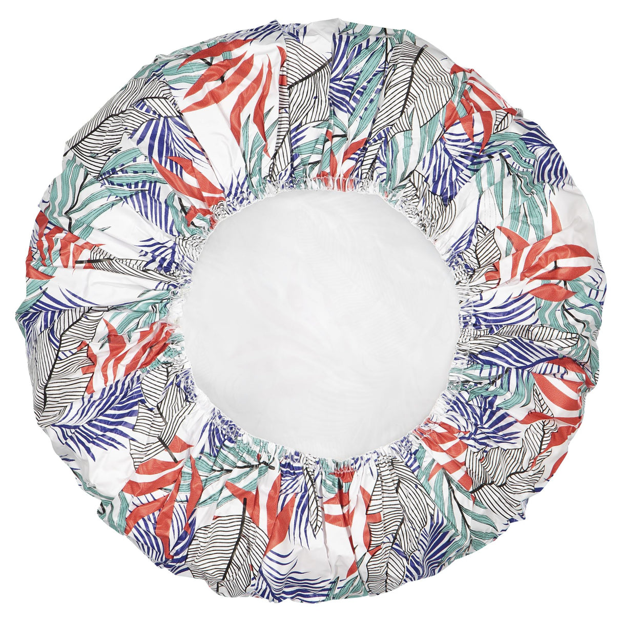 Stylish Lady Jayne Shower Cap, waterproof and chic, protects hair while activating conditioning treatments securely.