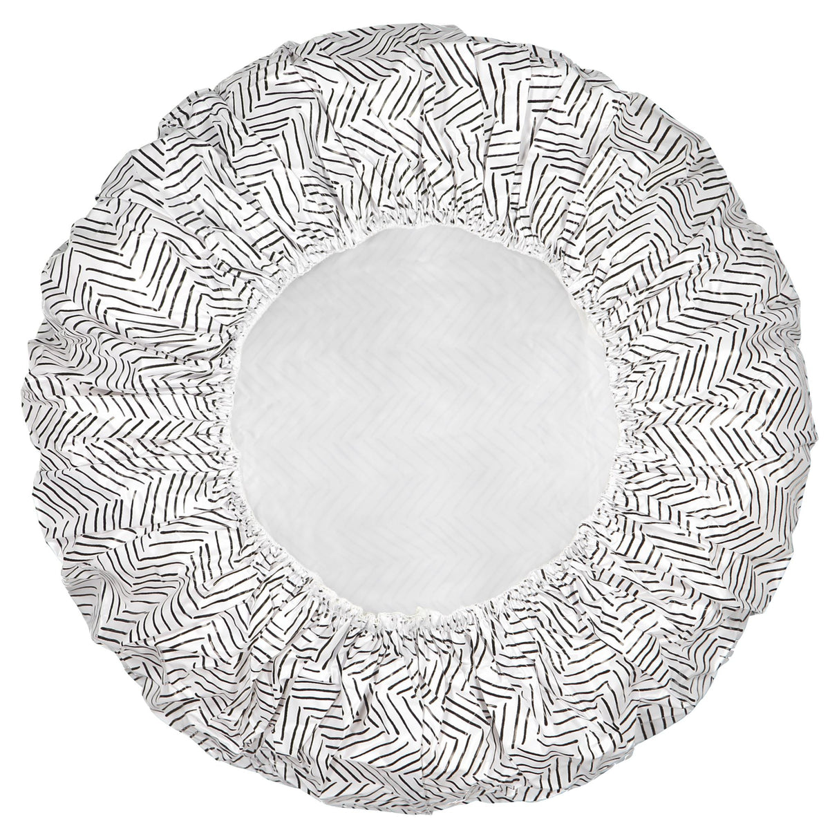 Stylish Lady Jayne Shower Cap, waterproof and secure, protects hair while enhancing conditioning treatments.