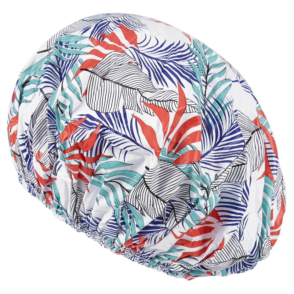 Stylish Lady Jayne Shower Cap, waterproof design to protect hair while showering and activating conditioning treatments.