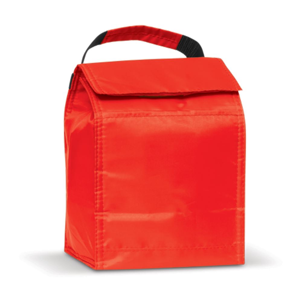 Three vibrant red Solo Lunch Cooler Bags, durable with insulation, perfect for keeping meals fresh on the go.