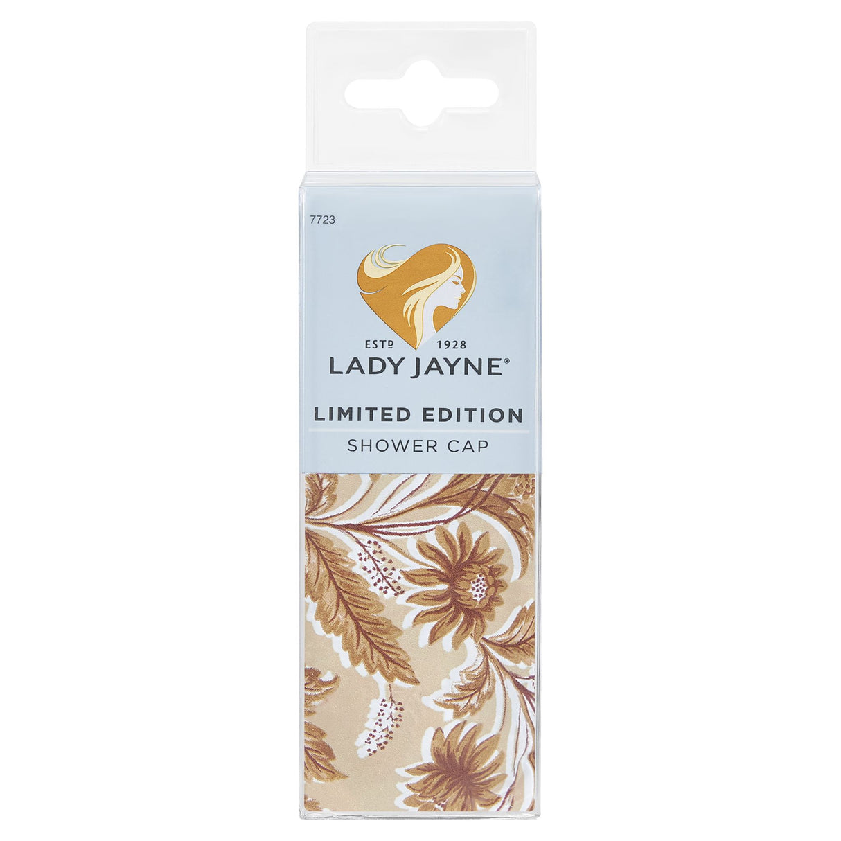 Stylish Lady Jayne Shower Cap protects hair from moisture while enhancing conditioning treatments, suitable for all hair types.