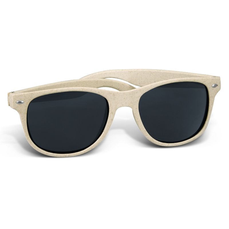 Malibu Basic Natural sunglasses with eco-friendly Natura frame and 100% UV 400 protection, stylish and sustainable eyewear.