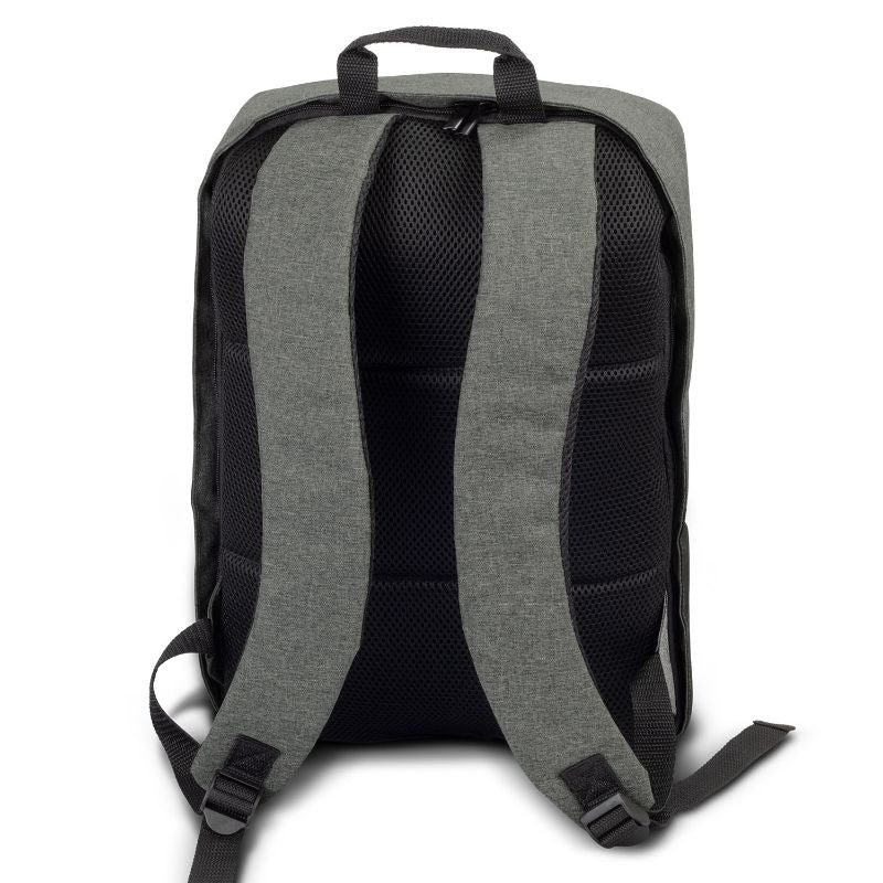 Stylish grey/black Duet Backpack with durable fabric, padded pockets, concealed zip, and comfort straps for everyday use.