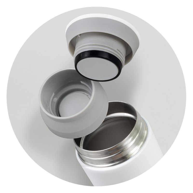Set of three Lavita Matt Black vacuum insulated coffee cups, 350ml, stylish design, keeps beverages hot for hours.