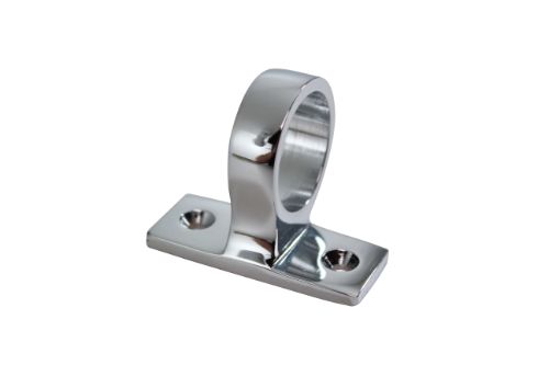 Chrome-plated ring lift for sash windows, crafted from solid brass, ensuring durability and elegance in design.