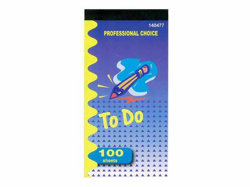 To Do List planner pads with 100 sheets each, ideal for organizing tasks and boosting productivity in a convenient size.