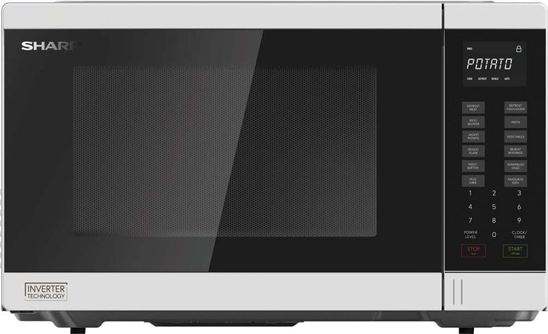 Microwave Sharp - 1100W Midsize White 34L