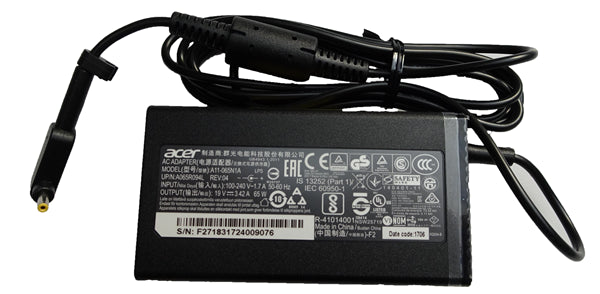 Acer 65 W [19V 3.42A] Black AC Power Adapter 3mth wty