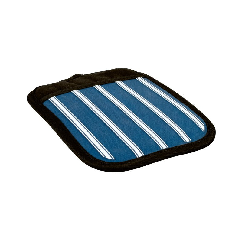 Avanti Silicone Pot Holder set of 2 in Butcher Stripe, heat-resistant with non-slip grip, perfect for handling hot cookware.
