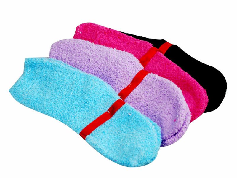 Assorted sleep socks in various colors, designed for ultimate comfort and cozy warmth, ideal for chilly nights at home.