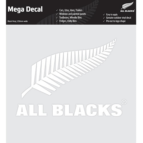 All Blacks Precut White Mega Decal