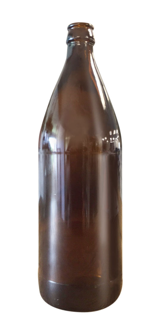 Premium 750ml amber glass beer bottles in a carton of 12, ideal for preserving craft brews and protecting from UV light.