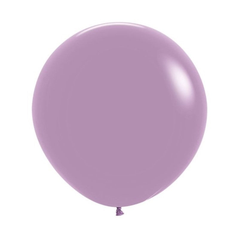 Pastel lavender latex balloons, 60cm, 3-pack, perfect for elegant event decorations and celebrations.
