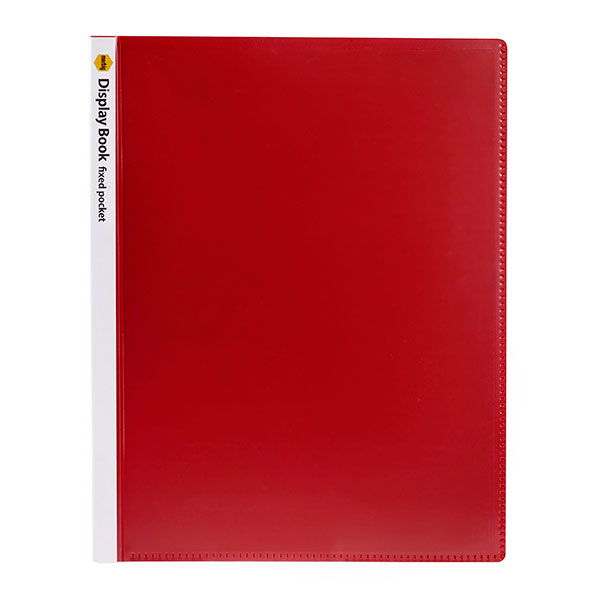 Marbig A4 Non-Ref D'play Bk W/Cvr 40pg Red - Pack of 10
