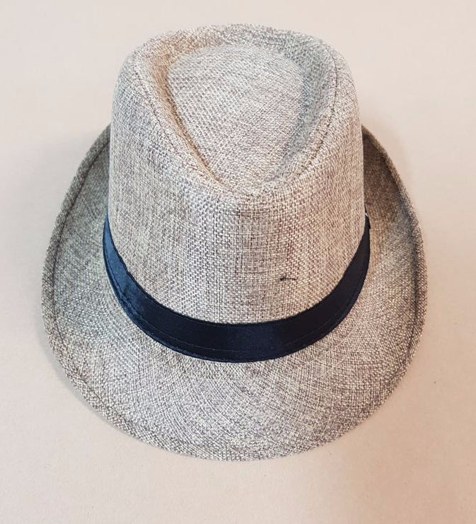 Chic Natural Fedora Trilby Hat with black satin band, perfect for elevating your style at any occasion.