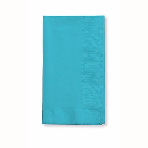 Elegant Bermuda Blue Dinner Napkins, 40cm x 40cm, 2 ply, pack of 50, perfect for stylish dining and events.