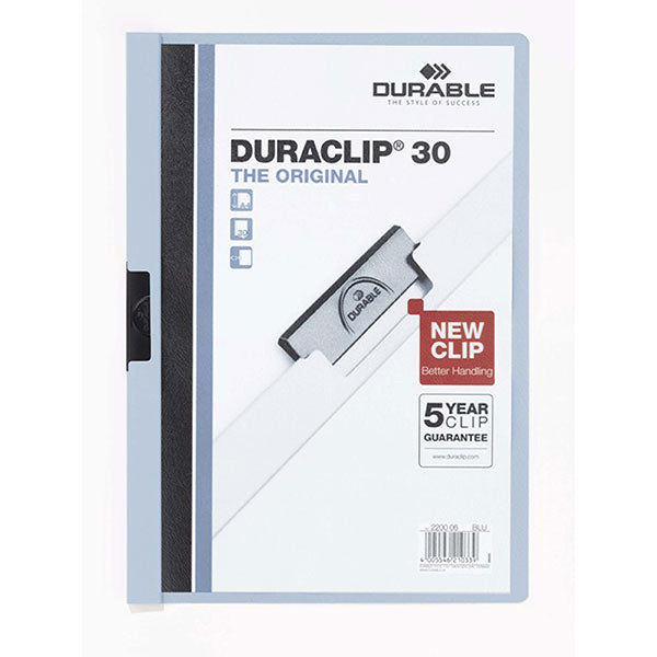 Durable Duraclip Doc Fle A4 30 Sht Blu