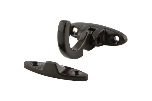 Spur Fastener Spring Catch in Solid Brass with Florentine Bronze finish, ideal for securing awning windows with effortless spring action.