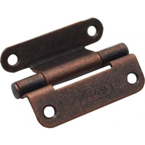 Premium 45mm semiconcealed bent leaf butt hinge in Florentine bronze finish, designed for easy installation and durability.