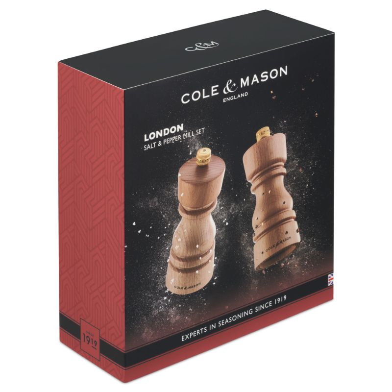 Mills Gift Set - Cole & Mason London Natural Beech (13cm)