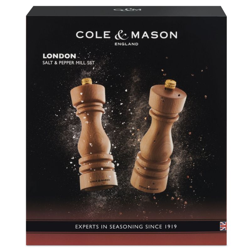 Mills Gift Set - Cole & Mason London Natural Beech (18cm)