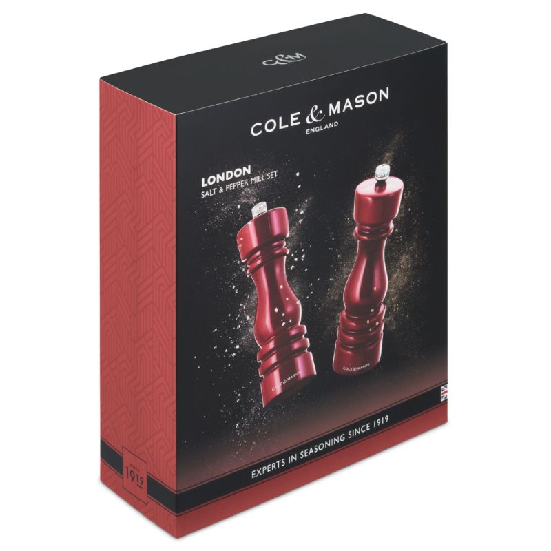 Mills Gift Set - Cole & Mason London Red Gloss (18cm)