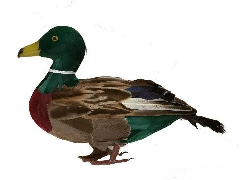 Intricate 25cm Mallard Duck Ornament, perfect for bird lovers, adds nature-inspired elegance to any decor.