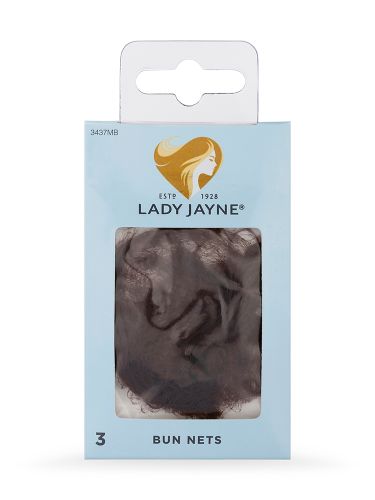 Lady Jayne  - Mid Brown Bun Nets - 3 Pk