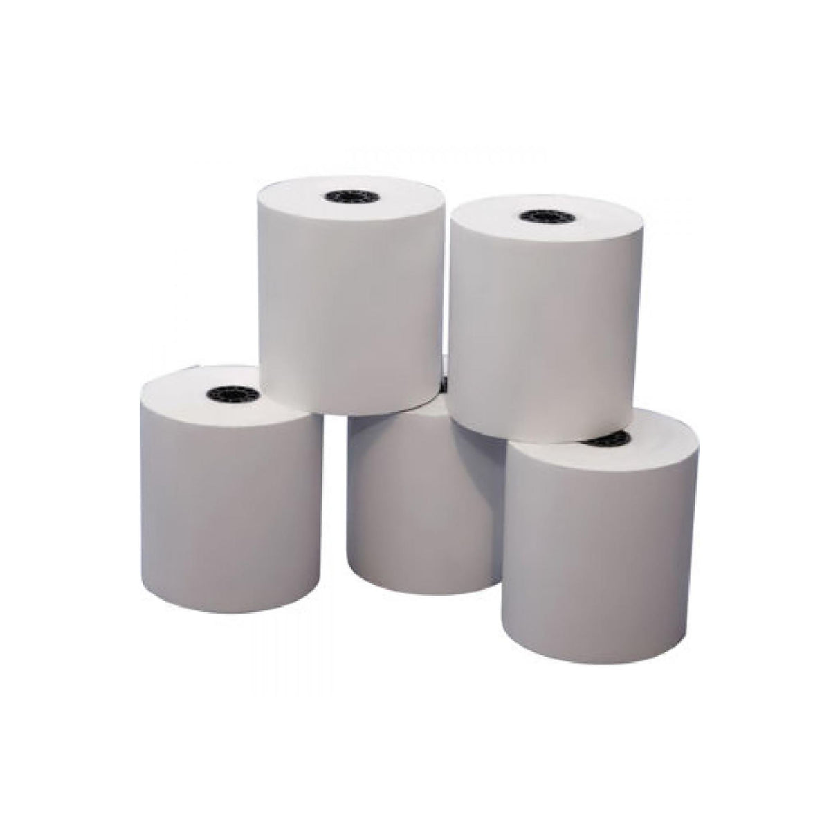 High-quality ICONEX bond paper rolls, pack of 10, 57mm x 57mm, compatible with most POS printers for reliable printing.