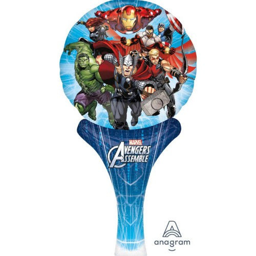 Avengers Assemble foil balloon featuring vibrant superhero designs, perfect for any celebration or themed party.