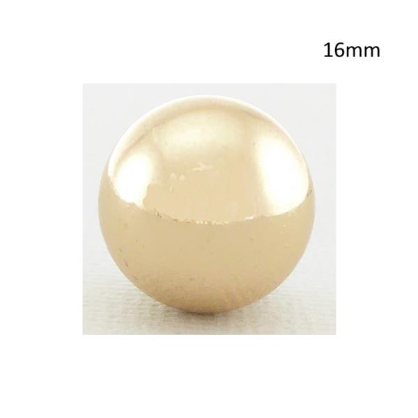 Golden 16mm angel caller locket with chiming brass bell, symbolizing protection and luck.