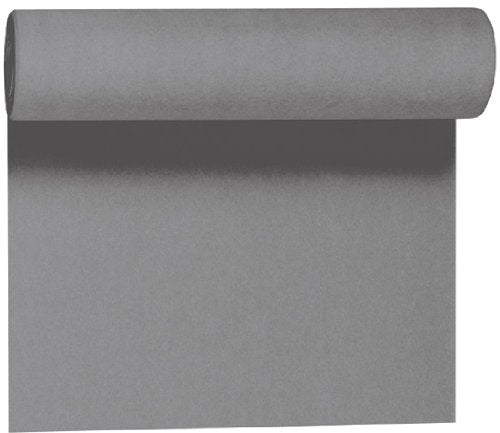 Granite grey Dunicel table cloth roll, 4.8m long, versatile for elegant dining, easy tearing, and eco-friendly.