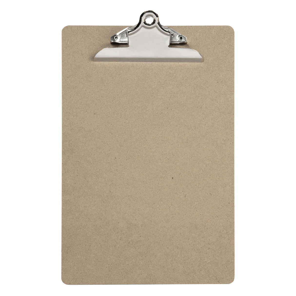 Durable A4 clipboard with a thick board, large metal clip, and retractable hook for organizing papers.