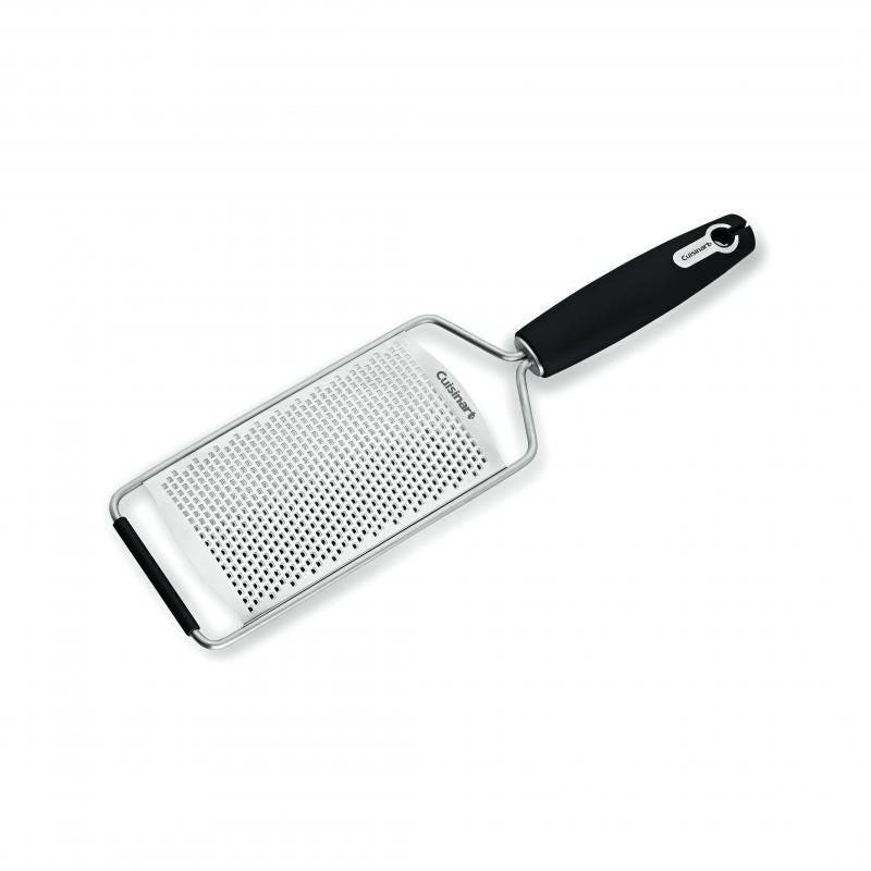 Cuisinart Large Fine Grater: Stainless steel grater with ergonomic handle for easy zesting and shredding, dishwasher safe.