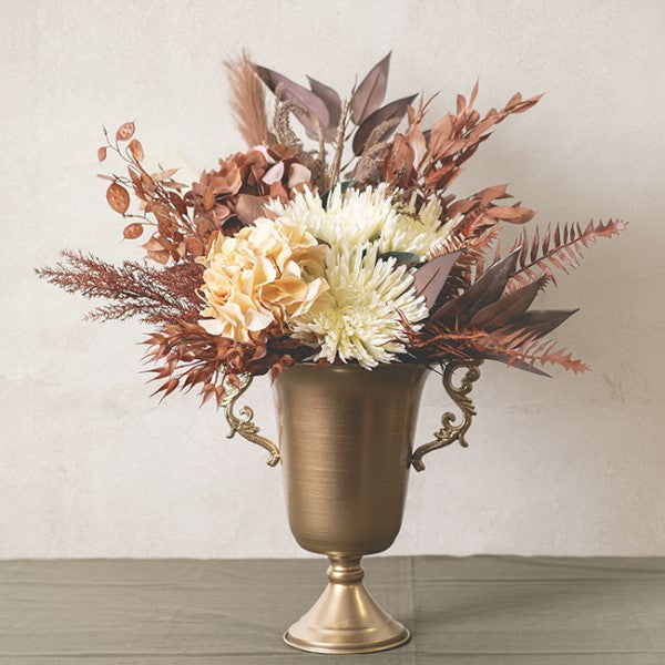 Realistic 65cm Coix Seed Grass Spray in Almond color, perfect for low-maintenance home decor and elegant arrangements.