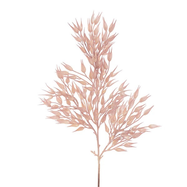 Soft pink Coix Seed Grass Spray, 65cm tall, perfect for elegant home decor and versatile floral arrangements.