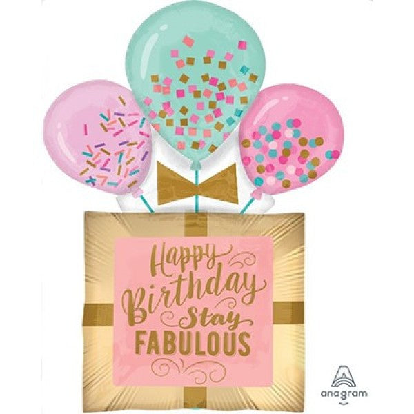 Foil Balloon - Self Sealing Supershape Fabulous Birthday Gift (Xtra - Large)