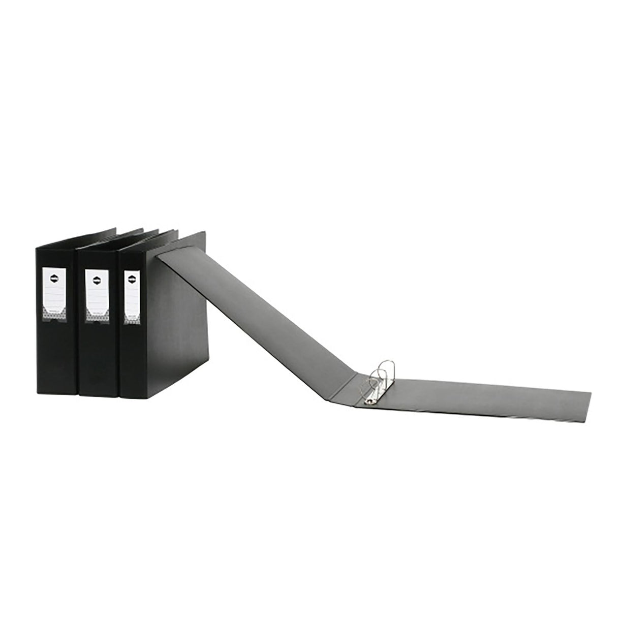 Marbig® A3 Ring Binder Deluxe in black, featuring 38mm rings, durable 3D PVC, and spine label holder for easy organization.