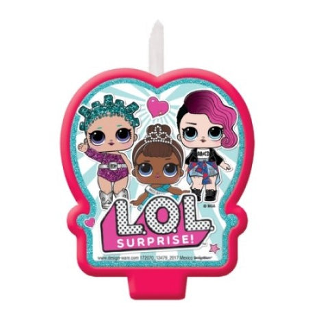 Vibrant LOL Surprise Birthday Candle designed to enhance cake decoration and celebrate special moments with fun designs.